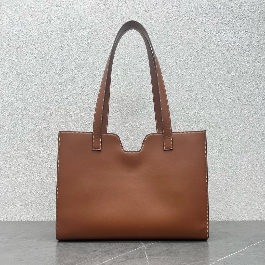 Celine Cabas 16 Smooth Calfskin Handbag Shoulder Bag Tan 112583